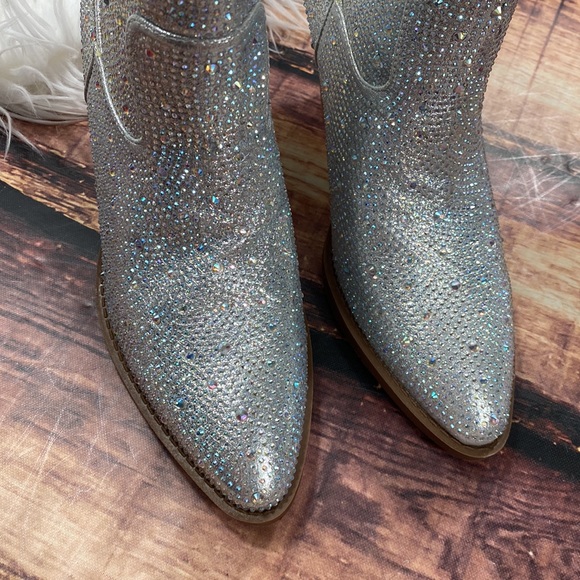 Rhinestone Cowboy  Booties Short Nashville Boot - Picture 5 of 6